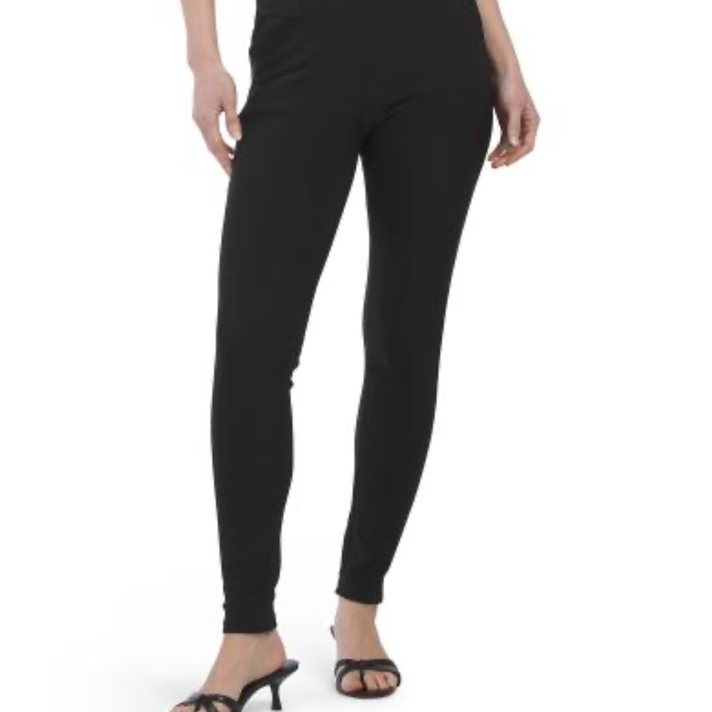 T.J.Maxx Kay Ungar Black Scuba Pants size medium